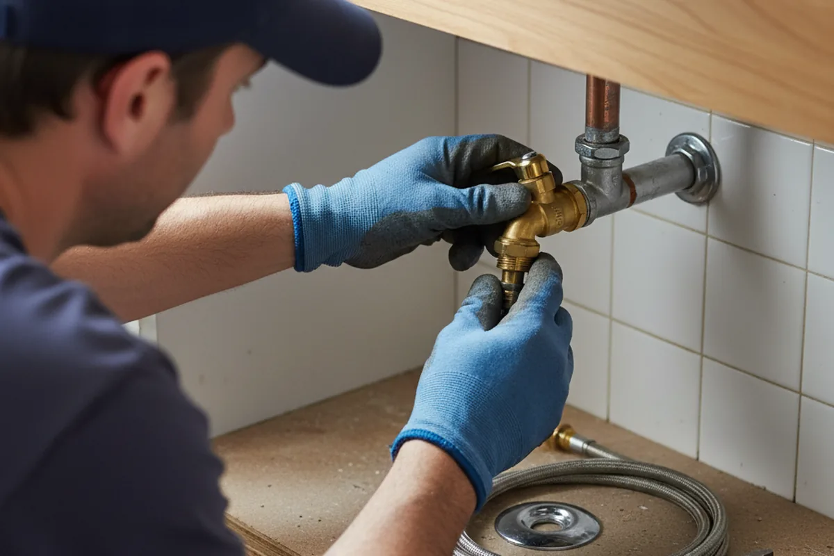 Shutoff valve and fitting work during Well Pump Repair in Kansas City